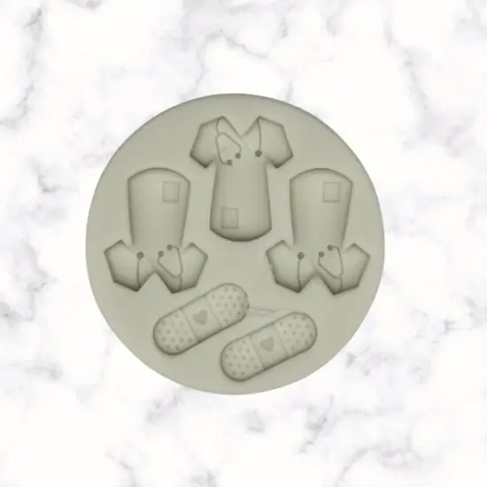 Nurse Theme Silicone Mold {1}
