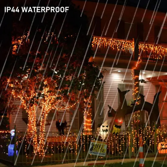 4 Pack Total 80FT 240LED Orange Fairy Halloween String Lights {4}