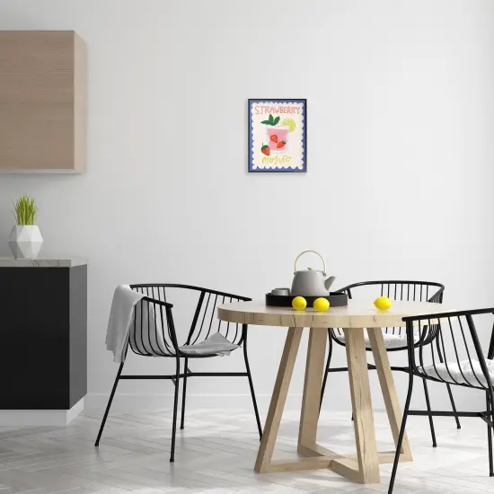 Stupell Industries Strawberry Mojito Drink Framed Giclee Wall Art Design by Lisa Barlow {8}