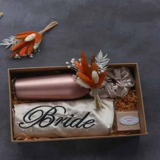 Dried Flower Bouquet (Pack of 6), Fall Dried Flower Bouquet, boutonnieres for Groom and Groomsmen. {5}