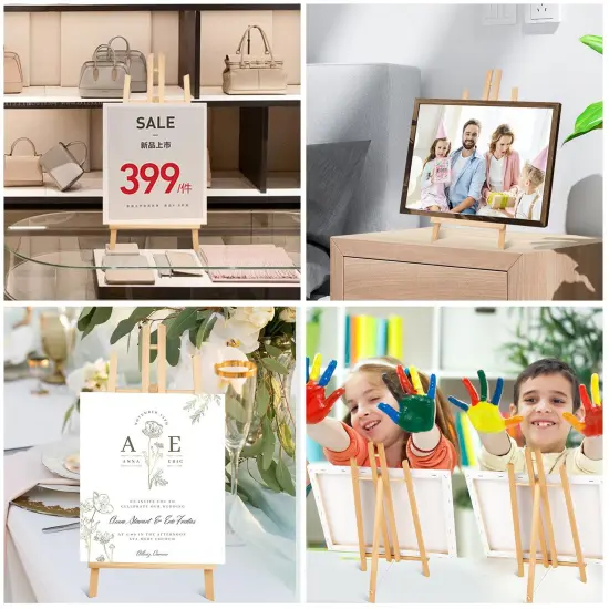 2pcs 17 Inch Tabletop Easels, Easel Stand for Painting,Tripod, Painting Party Easel, Kids Student Desktop Easel for Painting,Paint Easel for Canvas Painting {2}