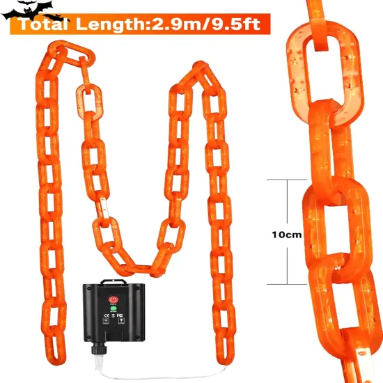 10 Ft 160 LED Solar Halloween Decorations Outdoor String Lights {3}