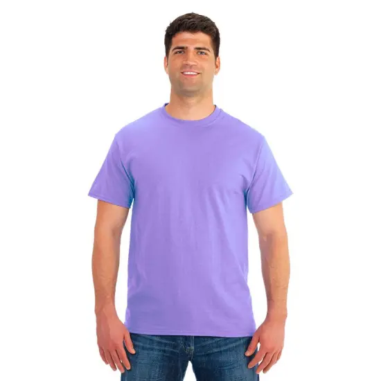 UltraClub&reg; Men's Cool & Dry Sport Performance Interlock T-Shirt Ice Blue {3}