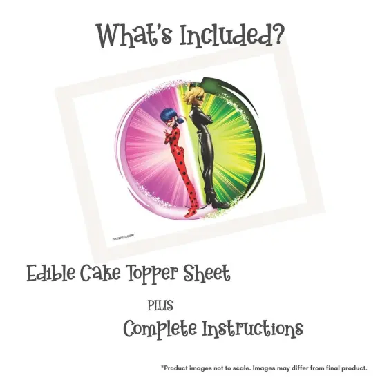 Miraculous: Tales of Ladybug & Cat Noir – Duo Power Edible Cake Topper {3}