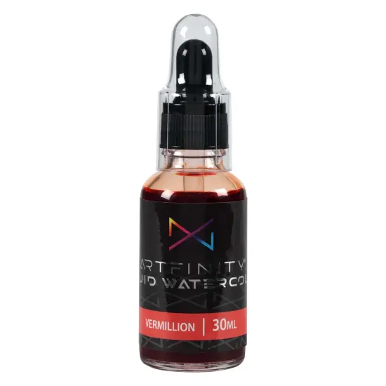 Artfinity Liquid Watercolor Paint 30 ml Bottle, Primary Red - Vibrant Dye-Based Liquid Watercolor w/ Glass Pipette, Fast-Drying, Fine Art Paint for Calligraphy, Airbrushing & Traditional Art {3}