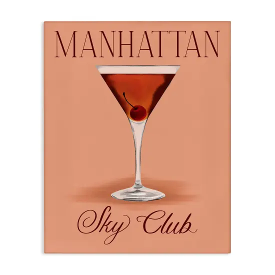 Stupell Industries Manhattan Sky Club Drink Canvas Wall Art Design by Hey Bre! Creative Studio {1}