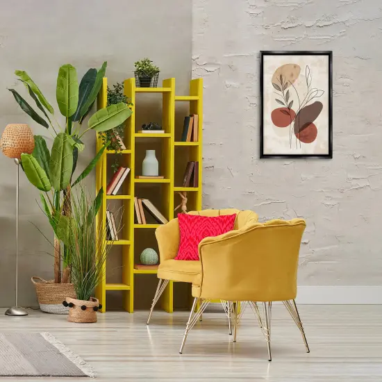 Stupell Industries Sprig Outlines Neutrals Floater Framed Canvas Wall Art Design by LSR Design Studio {2}