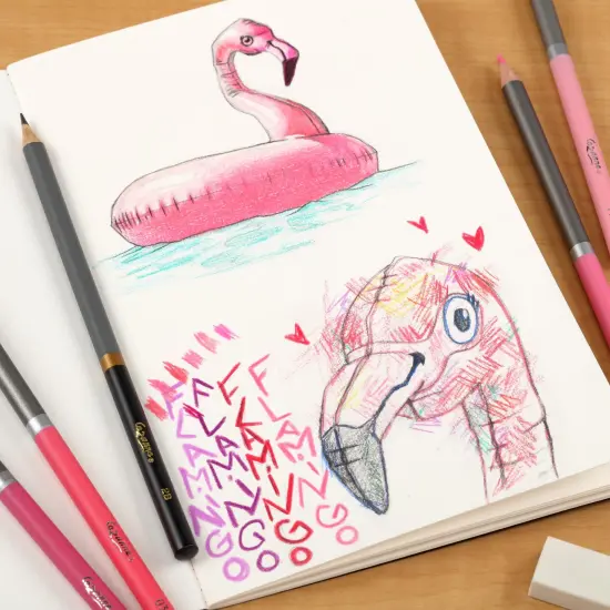 New York Central Eternity Ninety Flat Book - 8.5x5.5" Sketch Watercolor Journal - Red Soft Paperback Cover - Watercolor Sketchbook Journal w/ Elastic Band,10 Sheets 100% Cotton, 90 lb Cold-Pressed {6}