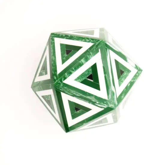 Diamond Shaped Decorative Orb for Home D&eacute;cor Green {2}