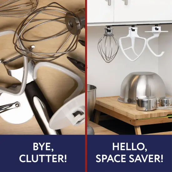 Impresa Metal Stand Mixer Attachment Storage Organizer for KitchenAid Mixer Attachments {4}