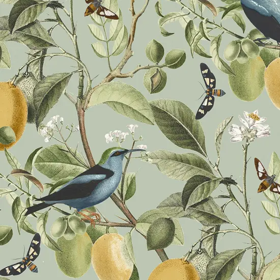 NEXT Fruit Tree Summer Sage Wallpaper {4}