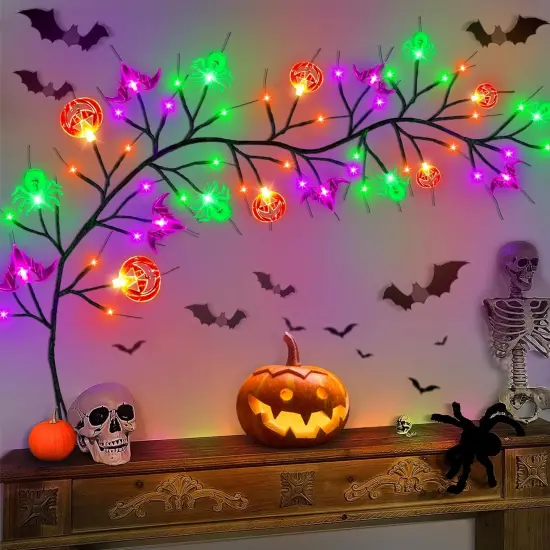 [Timer] Lights 6 FT 54 LED Halloween Decor {1}