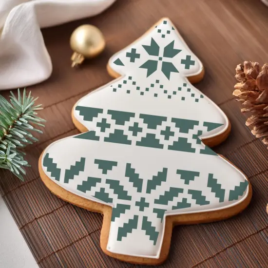 Fair Isle Pattern Cookie & Craft Stencil | CM030 by Designer Stencils | Cookie Decorating Tools | {2}