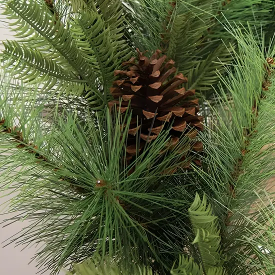 Forest Path Pine Wreath 28 Inch with Pinecones for Rustic Holiday Decor {3}