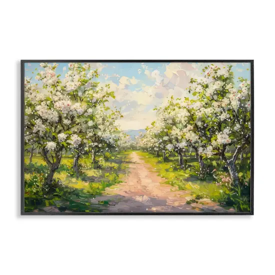 Stupell Industries Path Through Flowering Trees Framed Giclee Design by LSR Creative Studio {1}