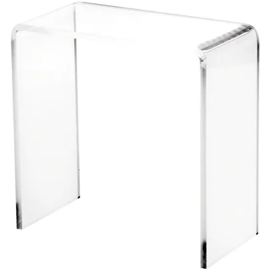 Plymor Clear Acrylic Vertical Rectangular Display Riser, 7" H x 7" W x 3.5" D (1/4" thick) {2}