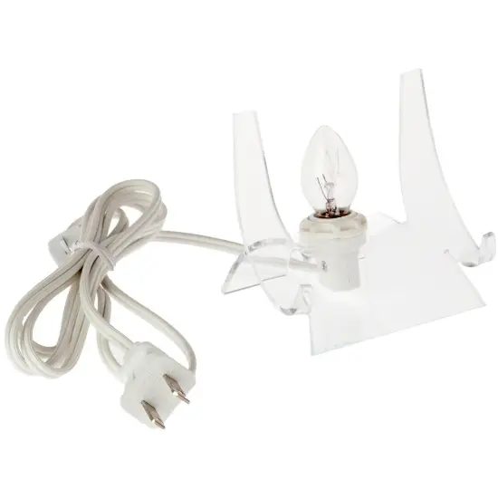 Plymor Clear Acrylic Lighted Double-Scoop Display Easel , 3.5" H x 3.875" W x 3.125" D {2}