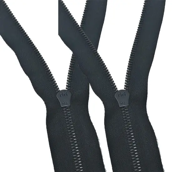 Zipper Black 9" Gun Metal 4MM Closed Bottom {6}