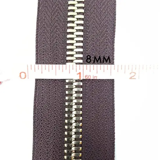 8MM One Way Separating Open Bottom Zipper 4&ndash;28" {4}