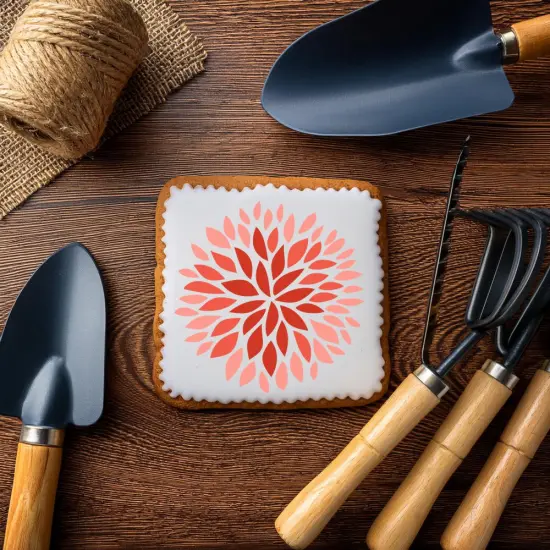 Modern Mum Cookie & Craft Stencil | CM095 by Designer Stencils | Cookie Decorating Tools | Baking Stencils for Royal Icing, Airbrush, Dusting Powder | Craft Stencils for Canvas, Paper, Wood | Reusable Food Grade Stencil {3}