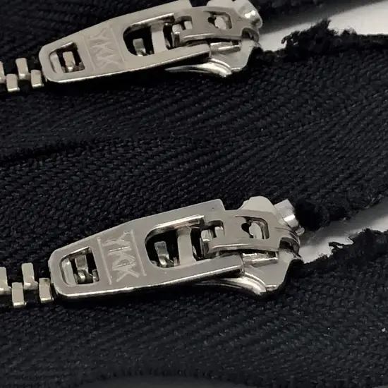 Black Nickel Zipper Closed Bottom 4.5MM {2}