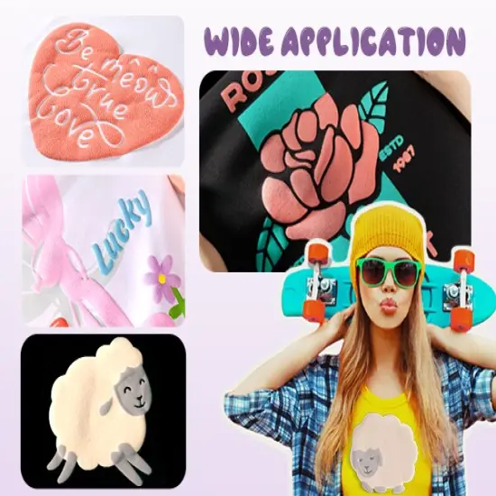 Puff Heat Transfer Vinyl Pastel mult 14pcs {5}