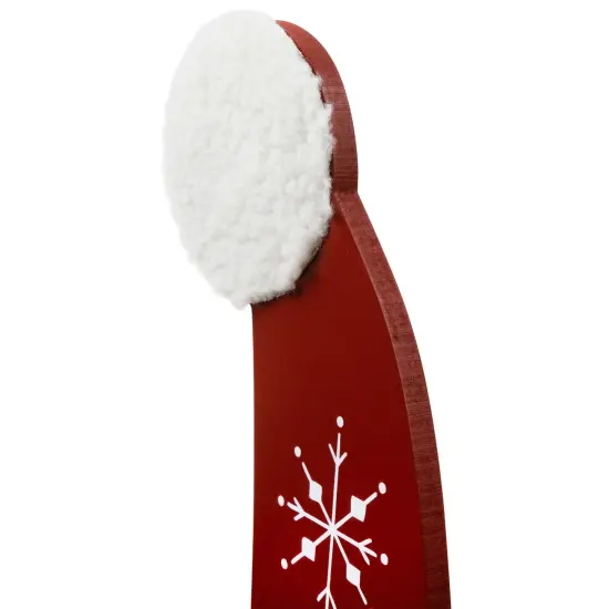 Northlight Santa Stop Here Christmas Hat Porch Sign - 35" Red {6}