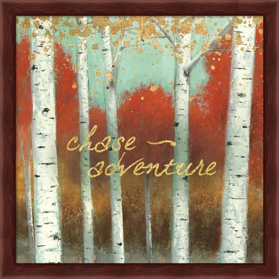 Fall Promenade II by James Wiens 13" x 13" Framed Wall Art {1}