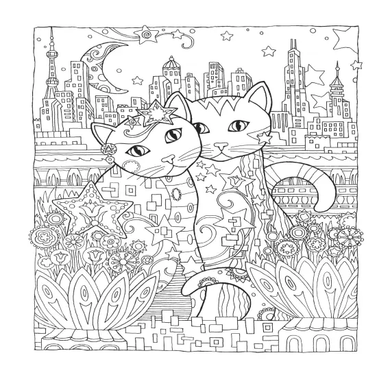 Creative Haven: Creative Cats Coloring Book-Softcover {5}