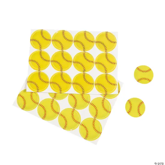 5" x 10" Bulk 48 Pc. Softball Paper Treat Bags {5}