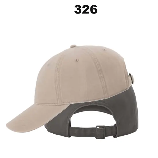 Richardson&reg; Peach Twill Dad Hat Grey {3}