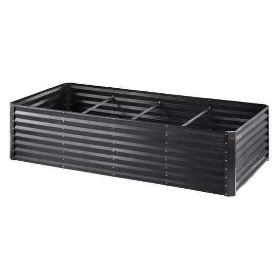 VEVOR Galvanized Raised Garden Bed Planter Box 94.5x47.2x23.6" Flower Vegetable {1}