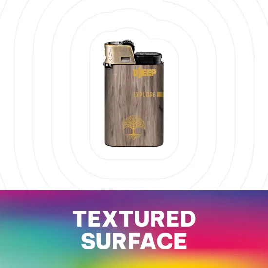 DJEEP Bold Collection, High-Quality Unique Lighters, Fancy Metallic Designs, 4-Pack {6}