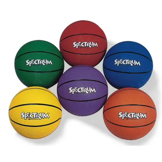 Spectrum&trade; Rubber Basketball Set (Set of 6) {2}