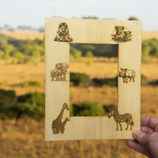 African Safari Animals 8x10 Photo frame insert for 5x7 Picture (FRAME NOT INCLUDED) {6}