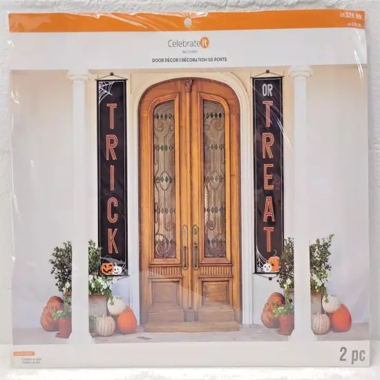 14"x72" Trick or Treat Halloween Banners {2}