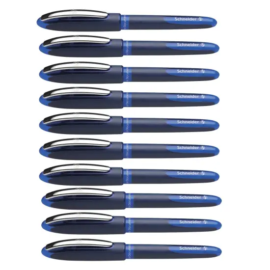 One Business Rollerball Pens, 0.6mm, Blue, Pack of 10 {1}
