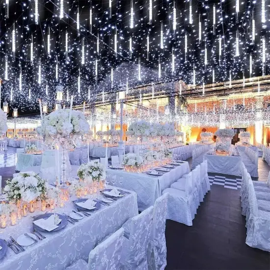 288 LED Outdoor Meteor Shower Lights Rain Tree String Light Garden Party Decor {1}