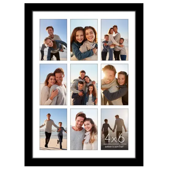 Americanflat 14x20 Collage Picture Frame - Fits Nine 4x6 Photos or One 14x20 Photo {7}