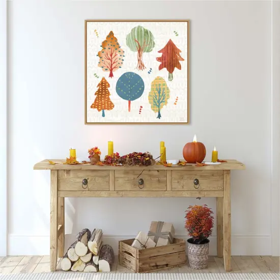 Harvest Whimsy II by Dina June Framed Canvas Wall Art {4}
