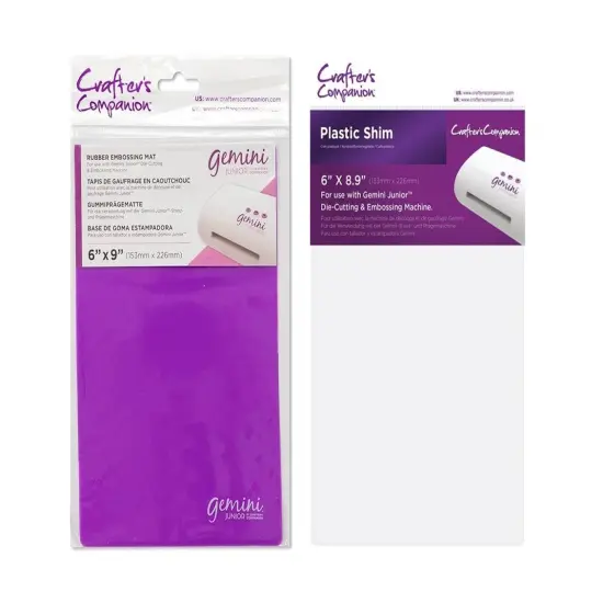 Gemini Jr 6"x9" 2 Plate Bundle - Rubber Mat + Plastic Shim {1}