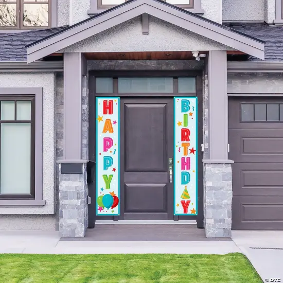 Happy Birthday Vertical Banner Set - 2 Pc. {2}