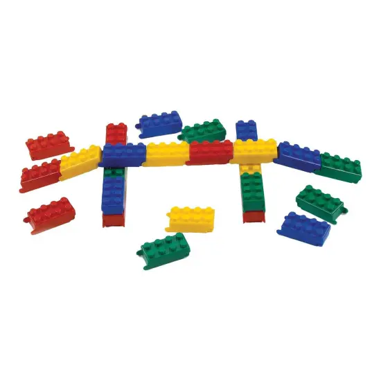 Flexitoys Toddler Flexiblocks - Building with Pivoting Action - 120 Pieces {3}