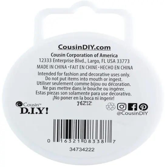 CousinDIY Fun Pack Stretch Cord Spool .5mmx50'-Clear {2}