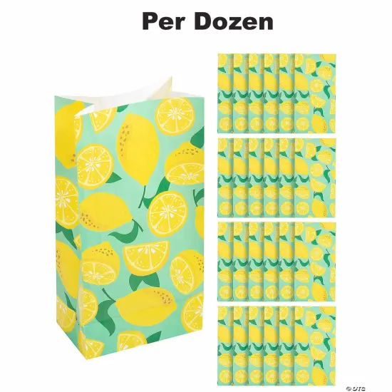 Lemon Party Treat Bags - 12 Pc. {1}