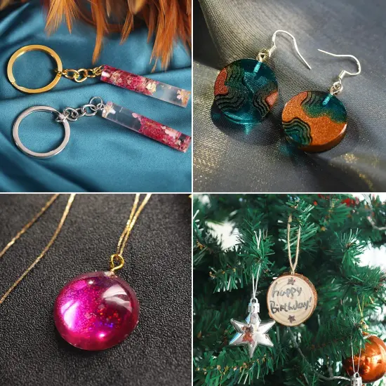 LEOBRO Hand Drill, Pin Vise Hand Drill for Jewelry Making, Mini Drill with Small Drill Bits, Drill Press Vise, 210pcs Keychain Making Supplies, Resin Tools for Jewelry Keychains Miniature Crafts {4}