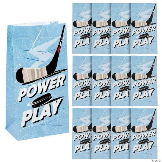 Hockey Treat Bags - 12 Pc. {3}