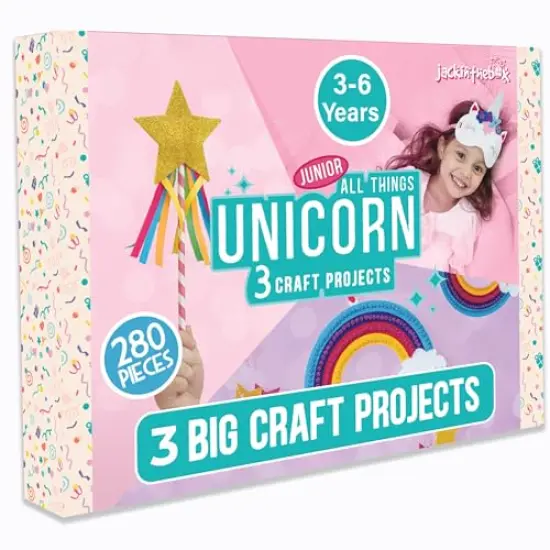 Unicorn Craft kit for 3 to 5 Year olds | 3 Craft Projects | Great Gift for Girls Ages 3,4,5 Years {1}