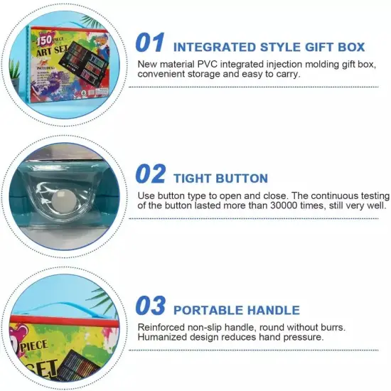 Art Set Drawing Colored Pencils Black {6}