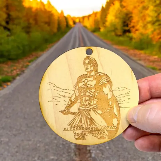 Ornament - Alexander the Great Raw Wood {4}